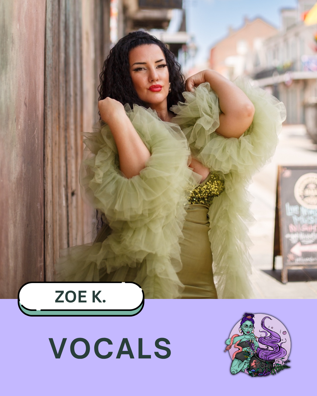 Zoe K performing live New Orleans jazz in Sydney