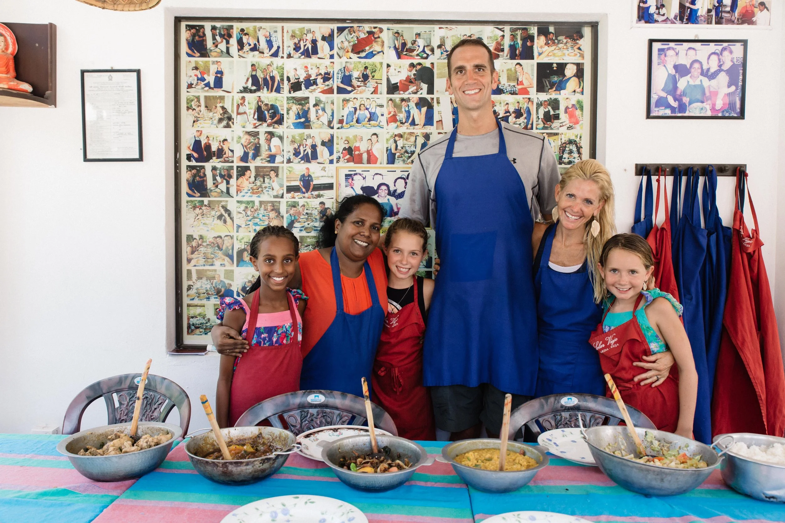 We have enjoyed learning about the local cuisine and ingredients from every country we have visited. Taking cooking lessons has been a great way to understand local flavors, traditional meals, visit markets, and learn how to make certain dishes we really liked. This class in Sri Lanka with Karuna may have been our best! We had such a great time learning how to make delicious (and spicy) chicken curry, mango curry, vegetable devil, fried eggplant, daal, and much more. 