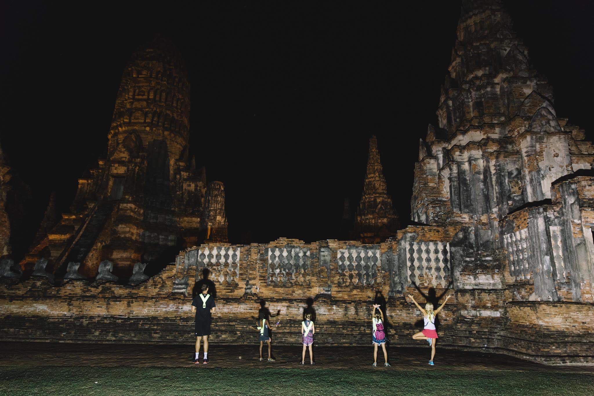 Exploring the ancient temples of the former capital of Thailand in Ayutthaya. This night time bicycle ride led us to some of the most impressive and oldest temples in the country. 