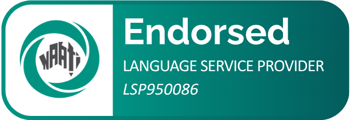 NAATI endorsed language service provider LSP950086