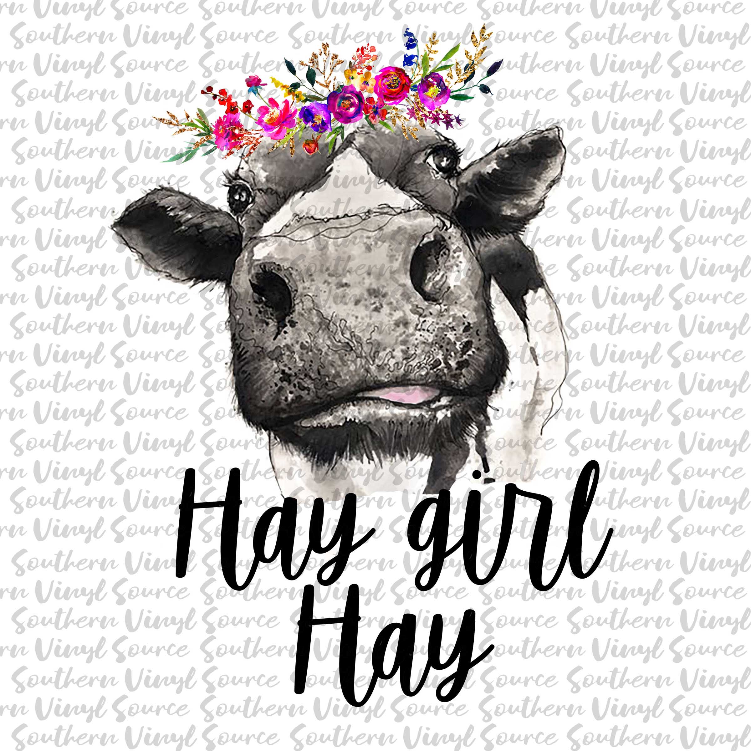 bestå Udholdenhed sværd 06 Hay Girl Hay Cow Animal Sublimation Print — Southern Vinyl Source