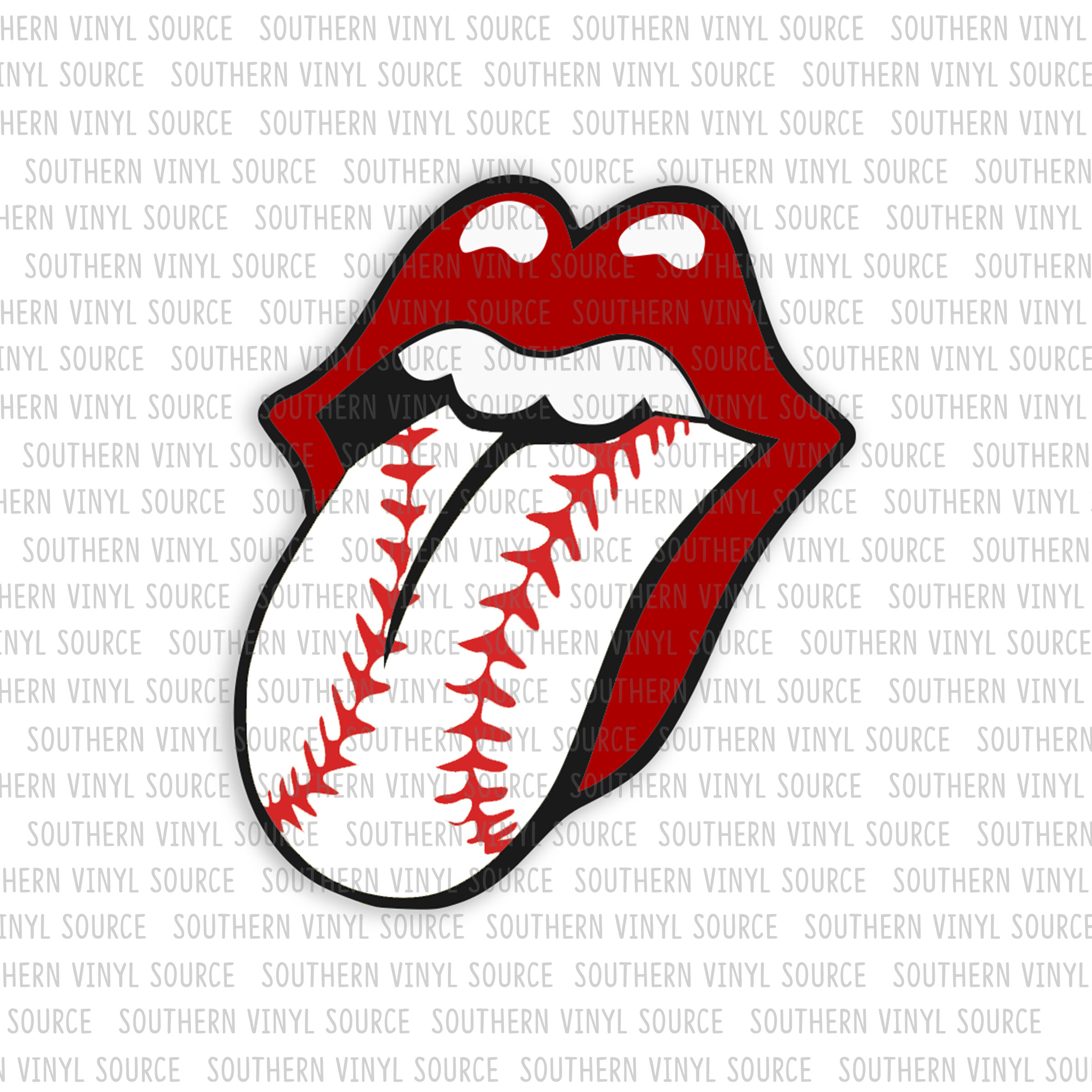 BB026 Baseball Tongue Sublimation Print Source