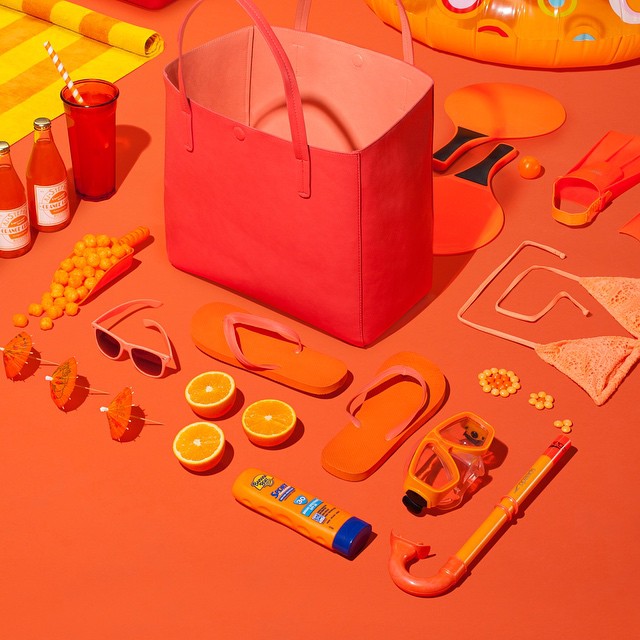 Caption: Heading to a tropical locale for #Spring Break? Invite the sun and don’t forget the SPF.