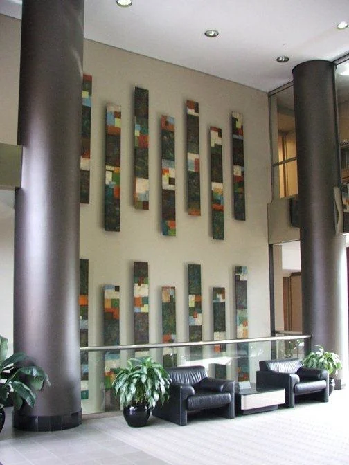 Tiersky-Columns-Install-Mixed-media-on-wood-12x96x3-each-panel.jpg
