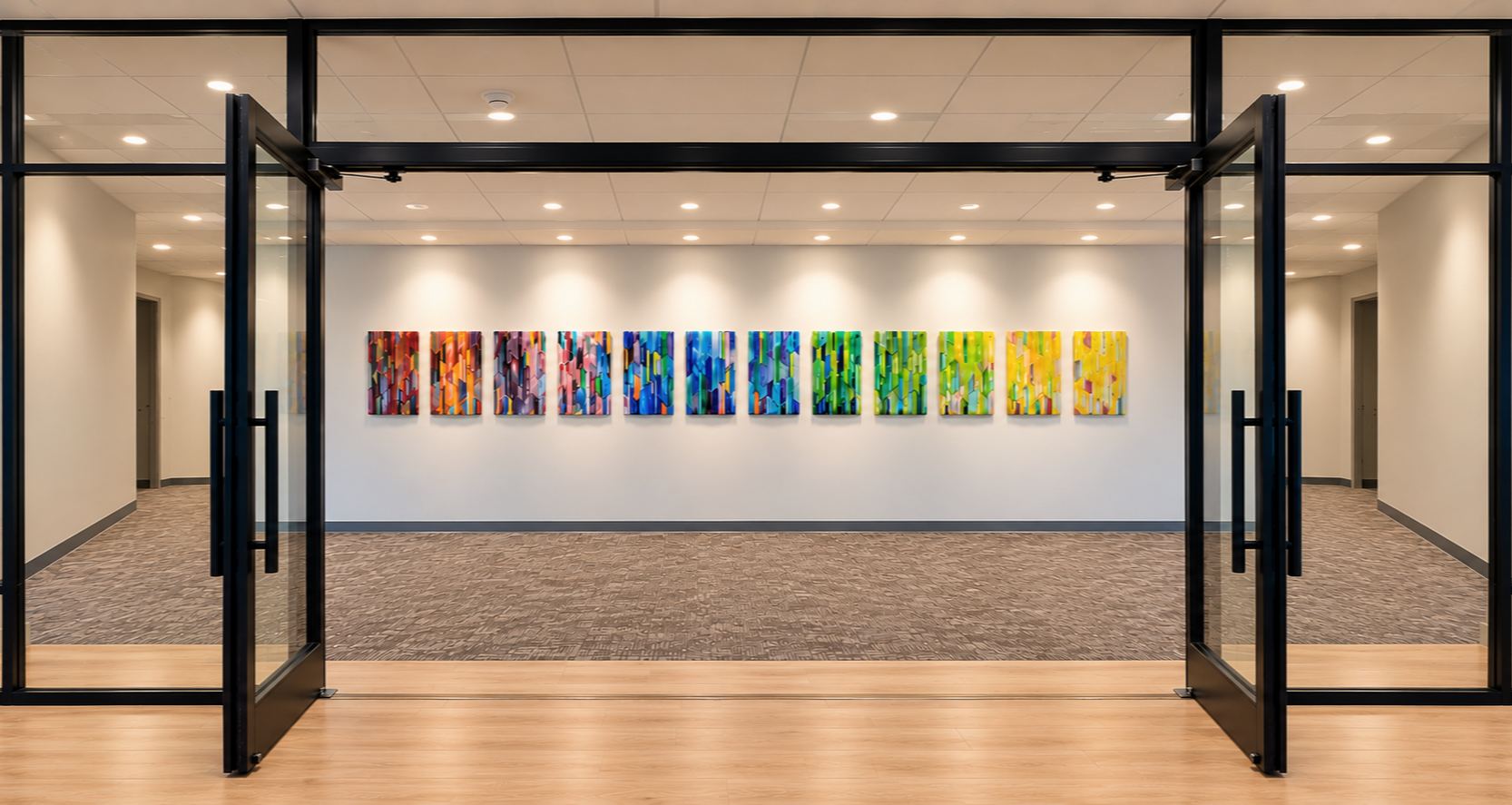Award-Finalist Glass Art Installation