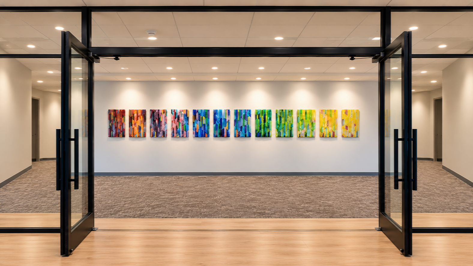 Award-Finalist Glass Art Installation