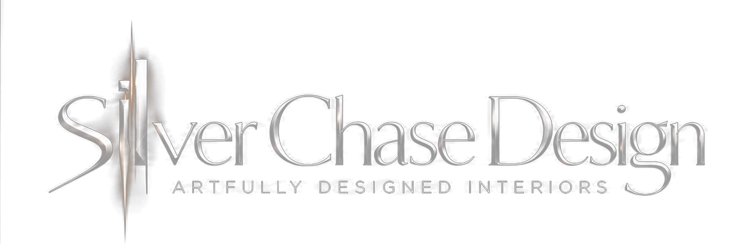 Silver Chase Design logo. Artfully Designed Interiors.