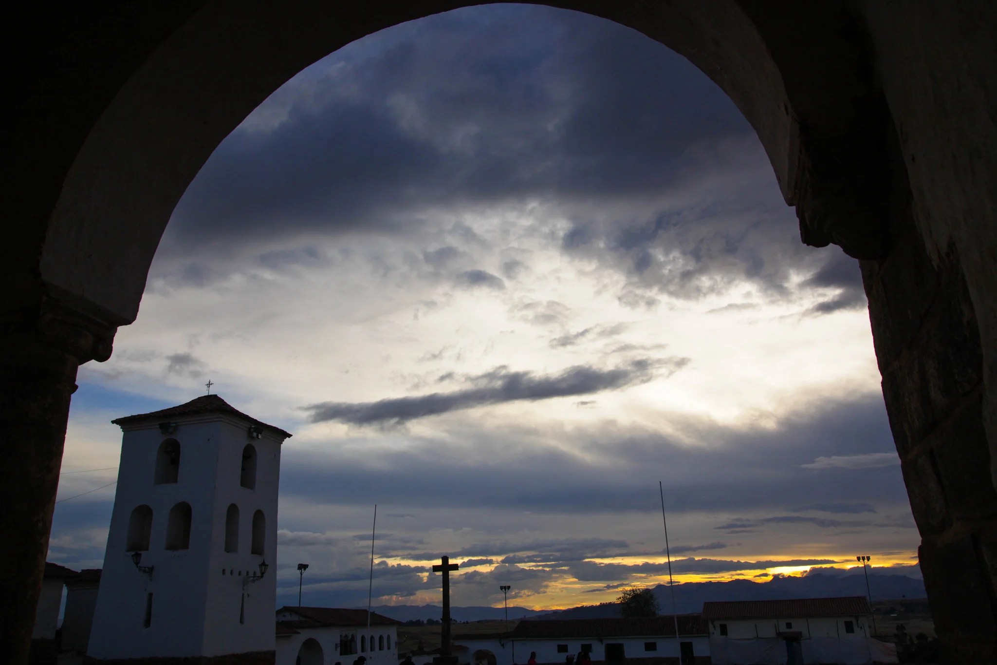  Chinchero - Church and Market in Peru