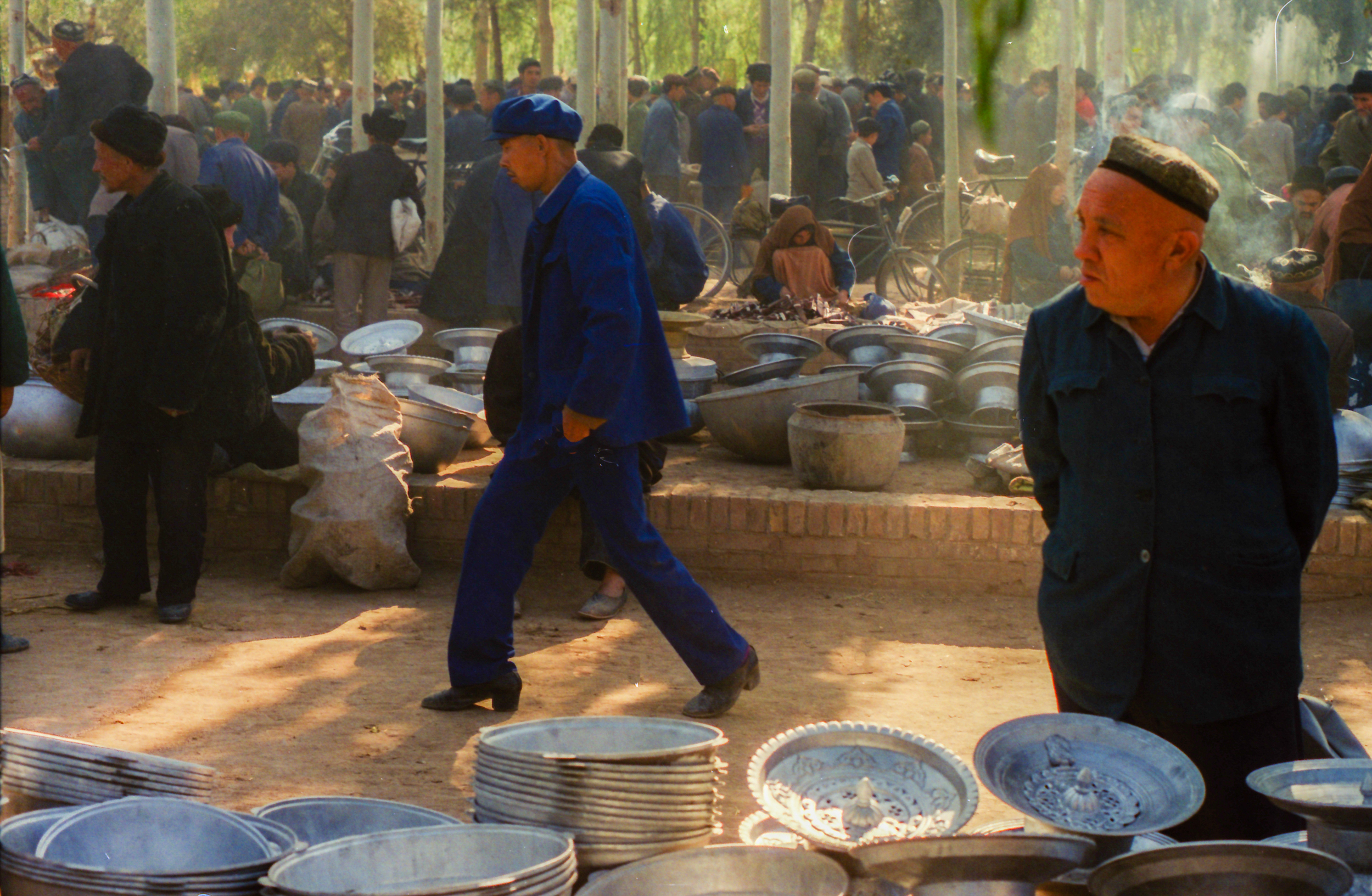 Kashgar Market, Xinjiang, 1989. 