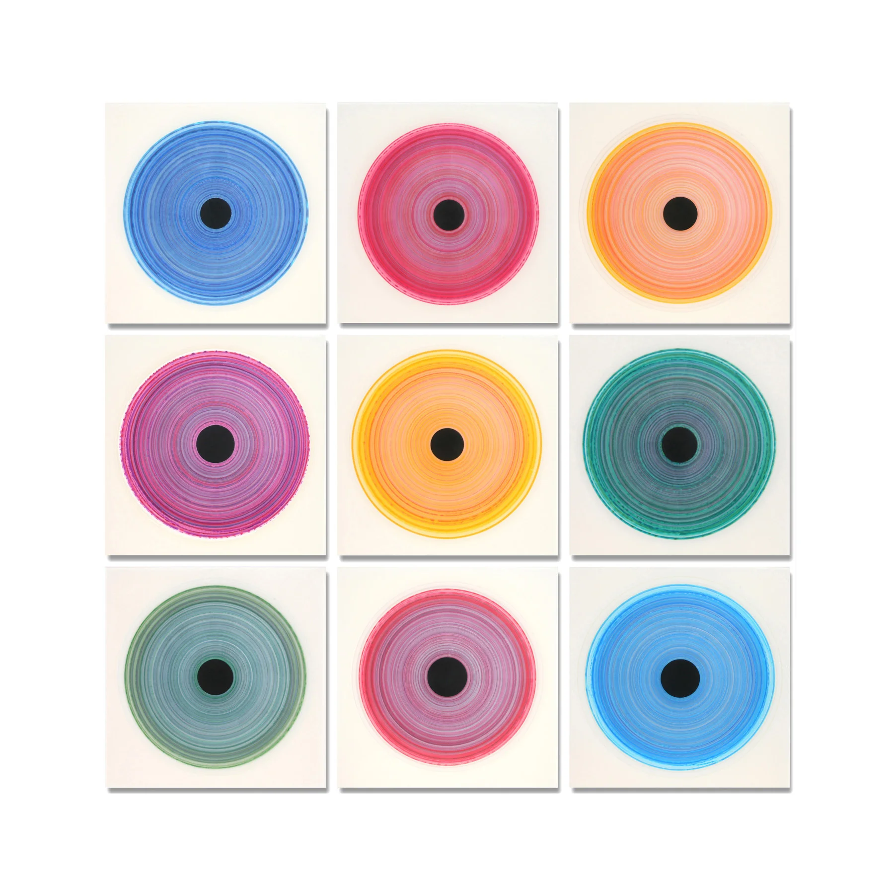 Chroma Rings I | 72 x 72"