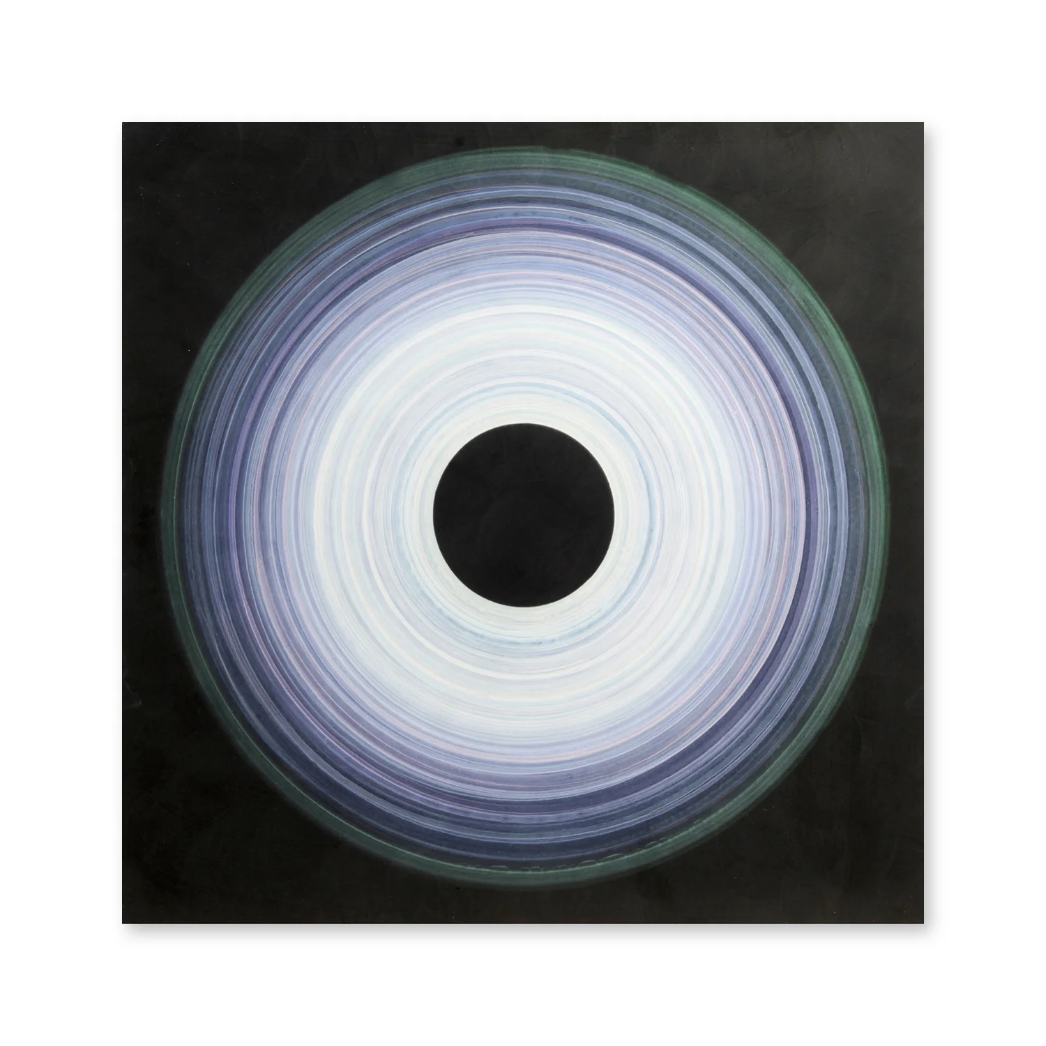 Black Prismatic Ring III | 36 x 36"