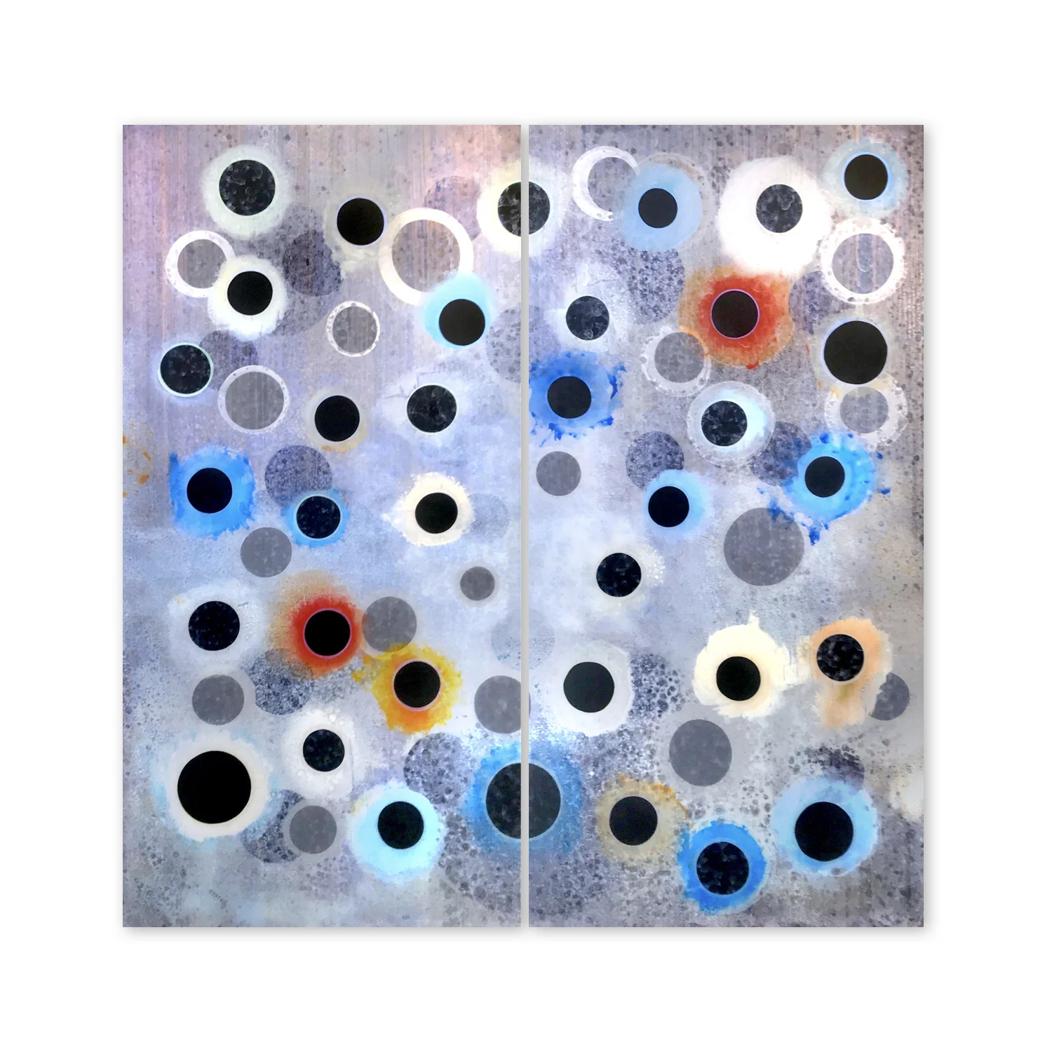 Obsidian Showers | 88 x 88"