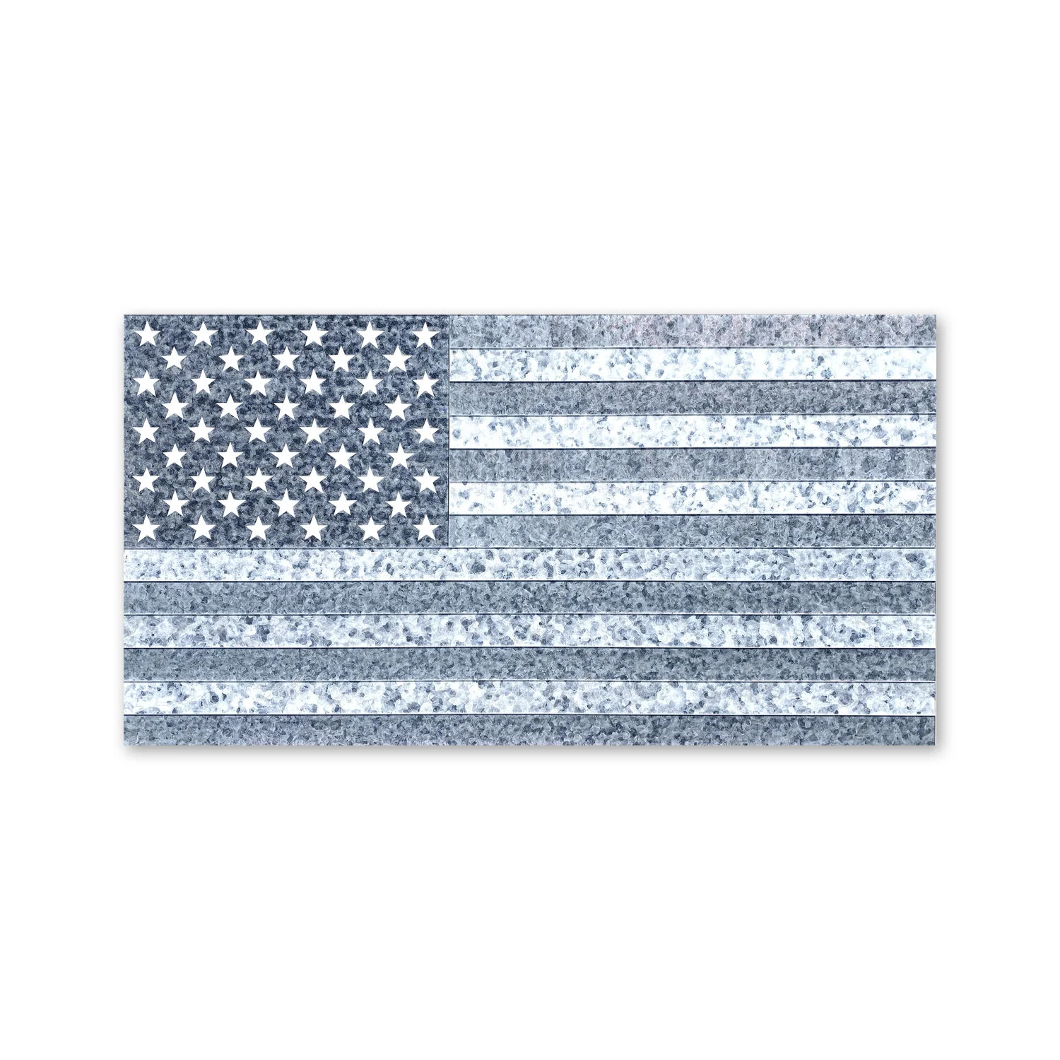 American Flag, Gray  | 31 x 58.5"