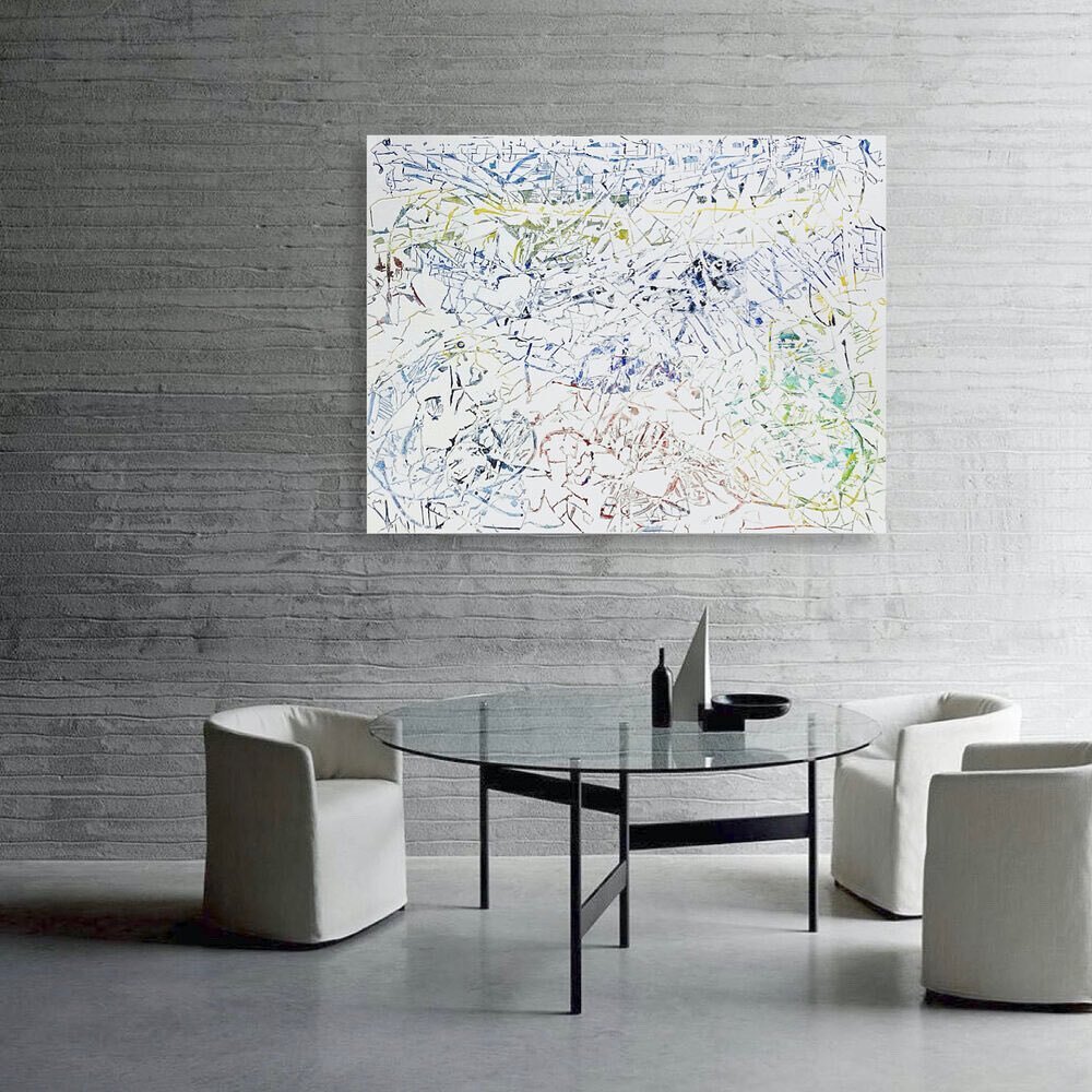 Kinga Czerska is amazed at the intricacies of the natural and manmade environments and the phenomenal detail that allows for each piece to fit creating a graceful, precise, elegant and balanced world.
.
Featured: Serendipity | 46" x 60" | a