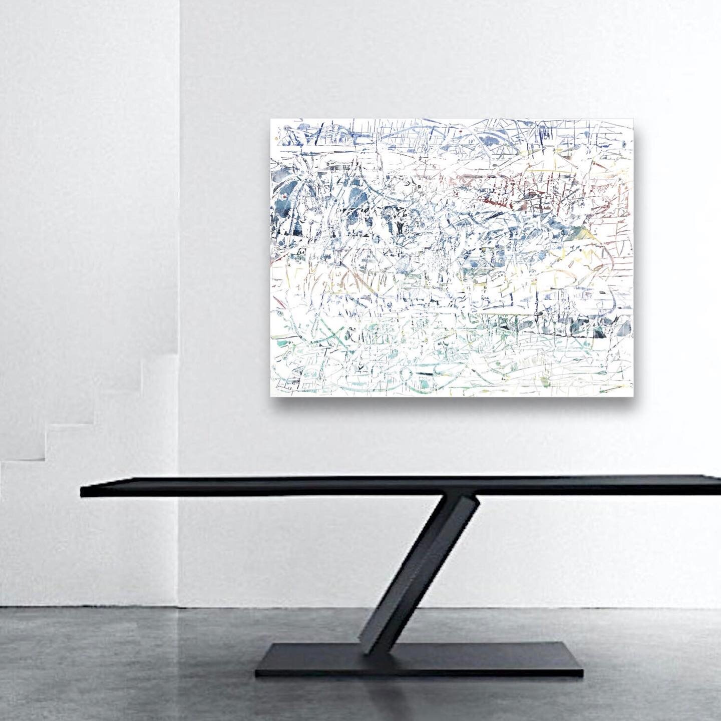 Kinga Czerska devotes her time to the study of different patterns and structures found in architecture, engineering, animal kingdom, stars and galaxies, the human body and psyche.
.
Featured : I Dream of You | 46" x 60" |  acrylic on panel 