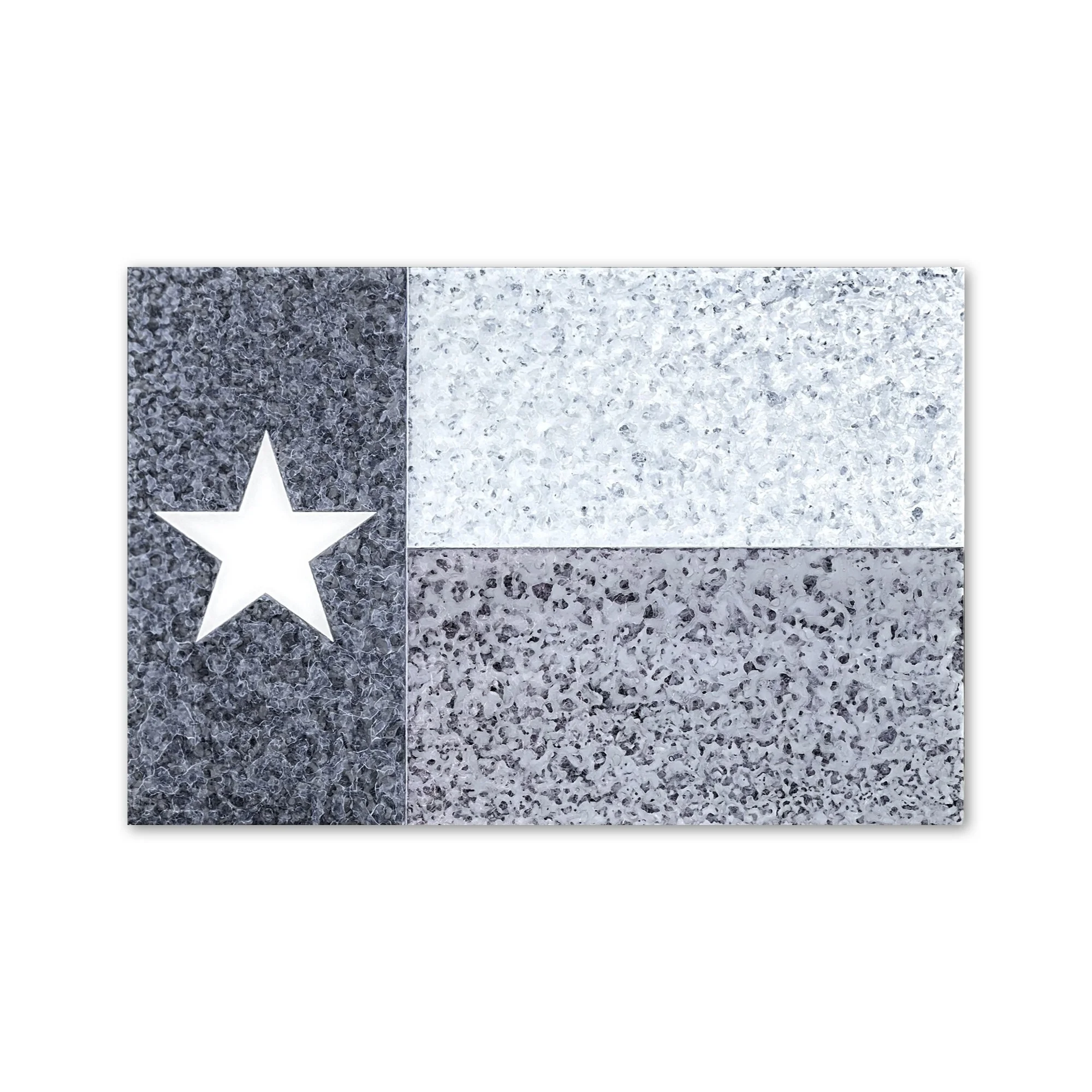Lone Star Flag, Gray  | 24 x 36"