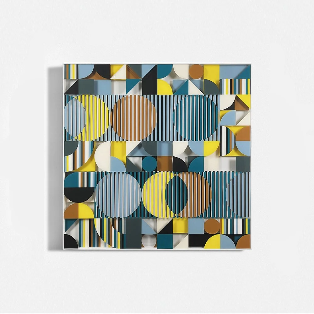 Geometric Harmony | 48 x 48"