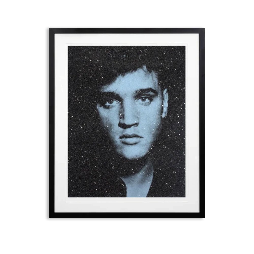 Elvis on Paper (Blue)  |  48 x 39"