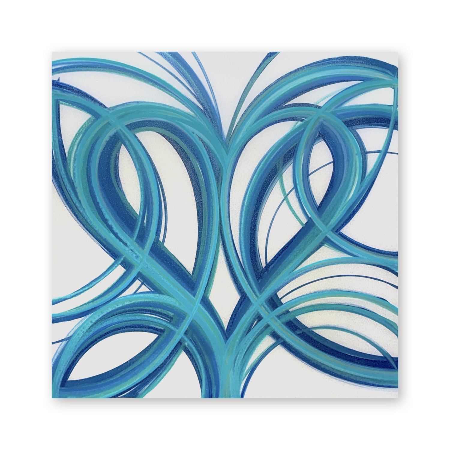 2026 Heart Teal | 42 x 42"