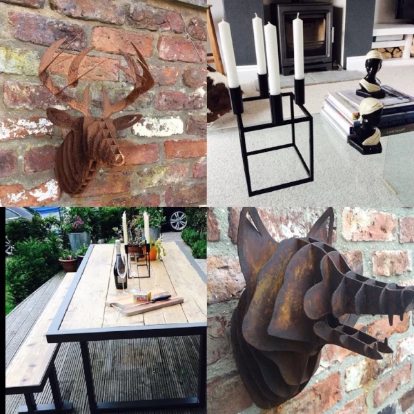 Examples of the fabulous sculptures and furniture produced by Up North Creative Ins tagram @upnorthcreative