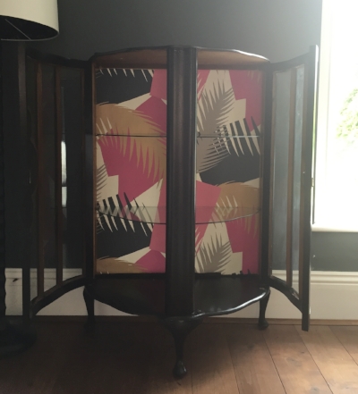 After: Transformed with a bit of Cole & Son and Valspar. Still slightly scruffy but improved.