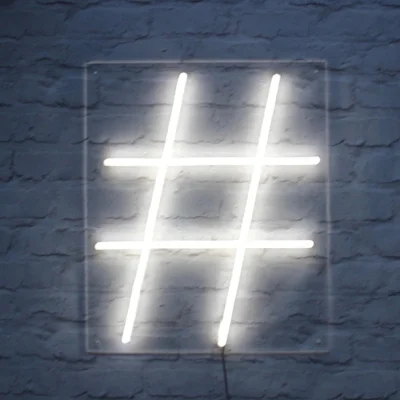 If you don't hashtag, you're going nowhere. Neon by @bagandbones .