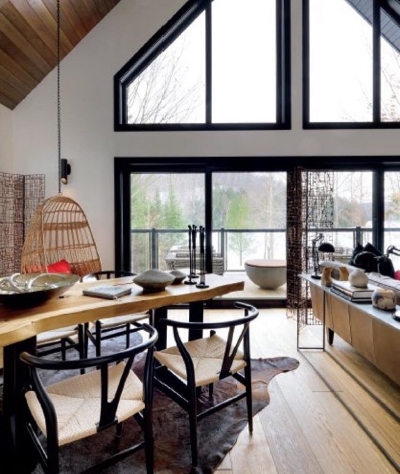 Wishbones. Hanging chair. Windows. View. Argh. 