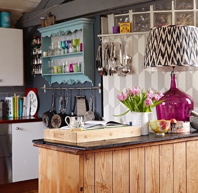 Sophie's cool and quirky kitchen.