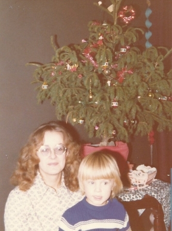 Joe and his mum, Judith in front of a wall that looks suspiciously like Downpipe. My mother in law has always been on trend.