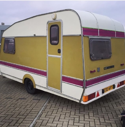 One of Max's current projects - an upcycled caravan portable soup kitchen.