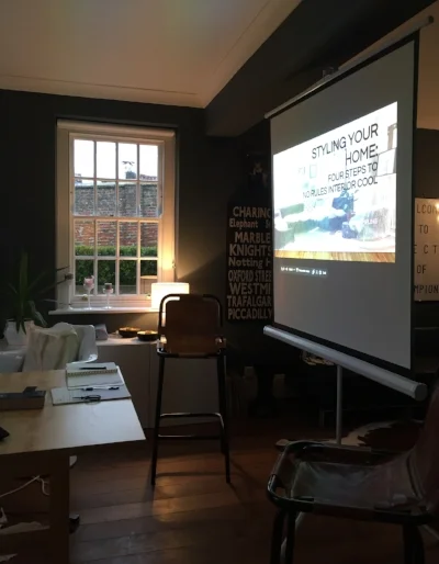 Much easier to present in front of 17 people when you haven't drunk two bottles of red wine.