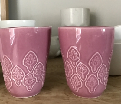 How could I resist these IKEA pink mugs? The Dime Bars had gone by 7.30 pm.