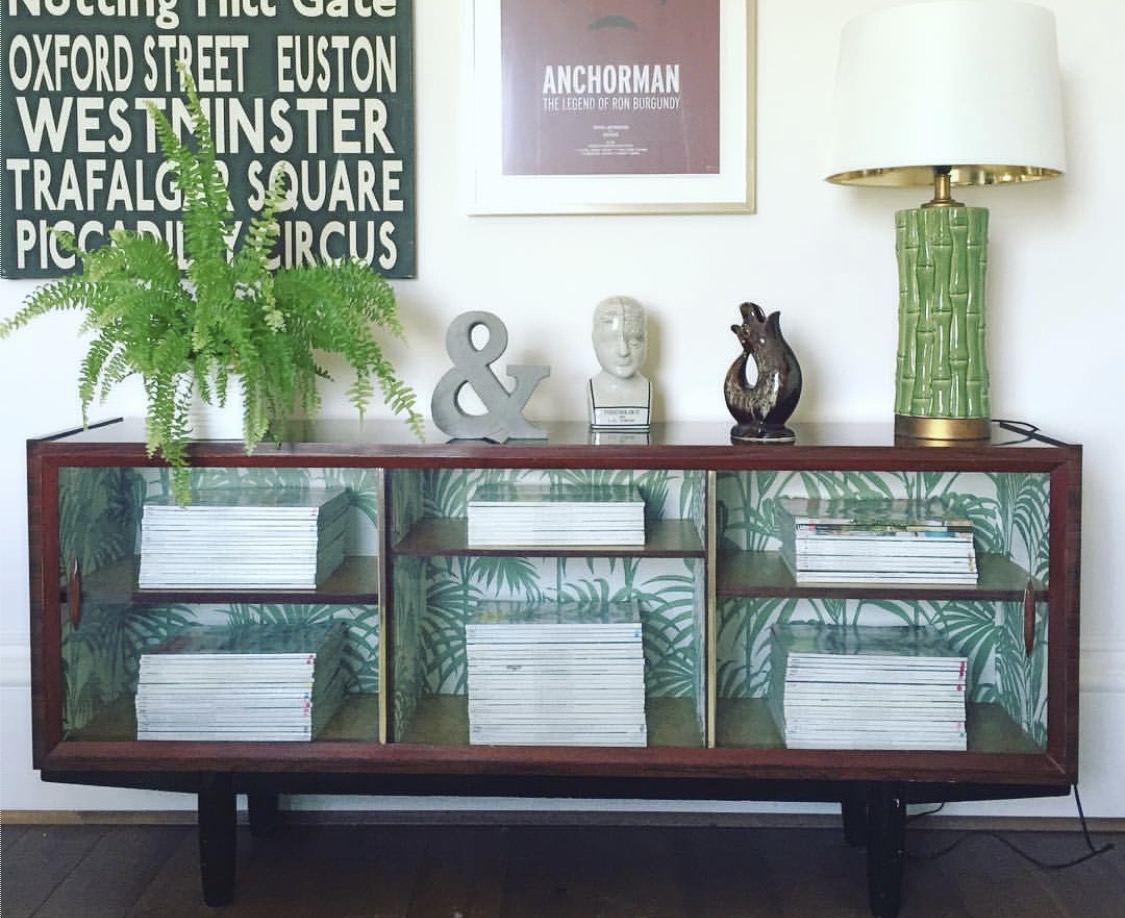 Two easy upcycling projects using Julien Macdonald Honolulu print and B&Q Fern & Flowers print.