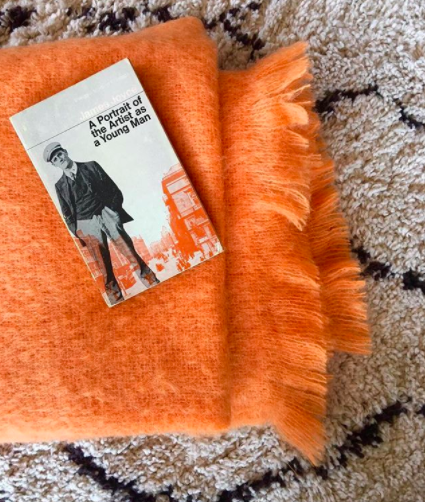 Beautiful mohair blankets sourced for the collection.