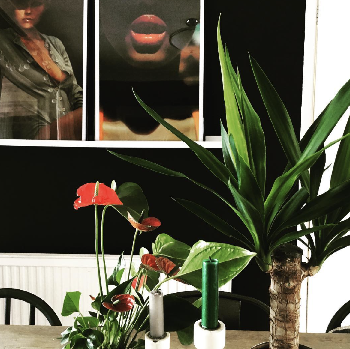 Charlotte from The Gables has used an old Pirelli Calendar and framed pages.