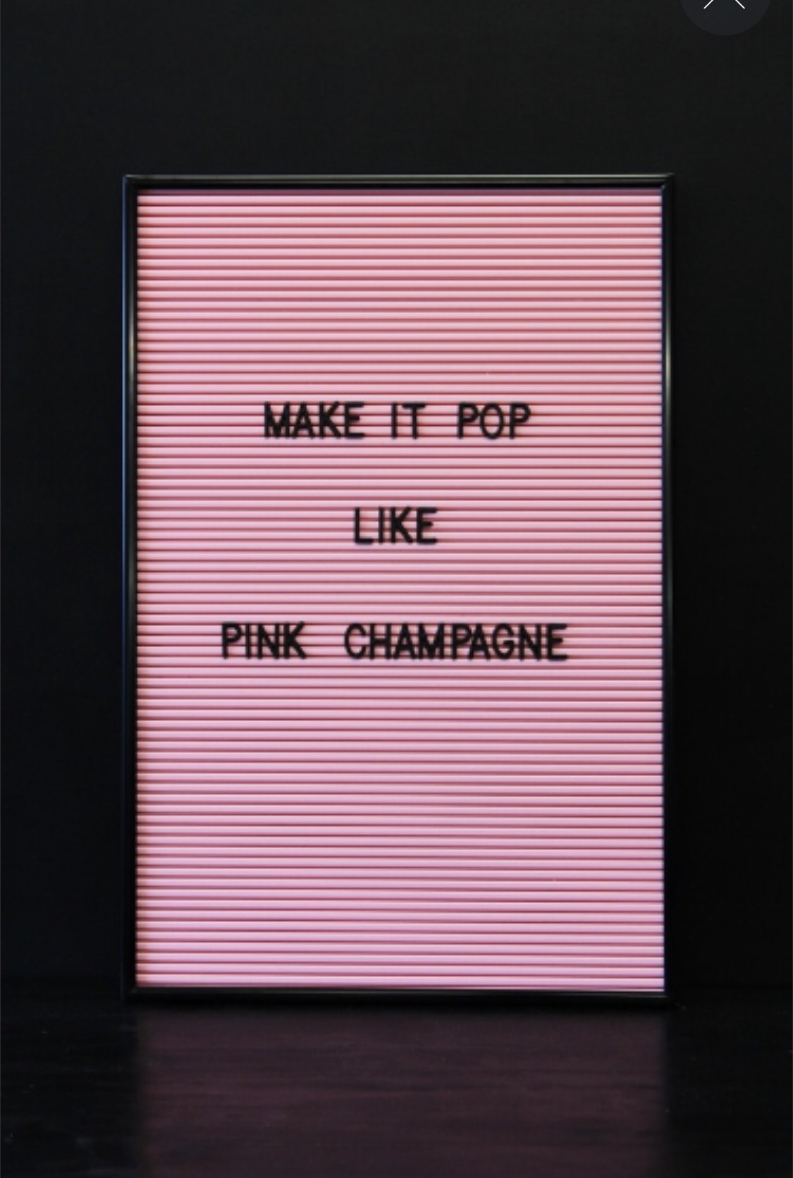 3. Cinema Style Letter Board - Pink £45. Love this twist on the standard black and white. So pretty!