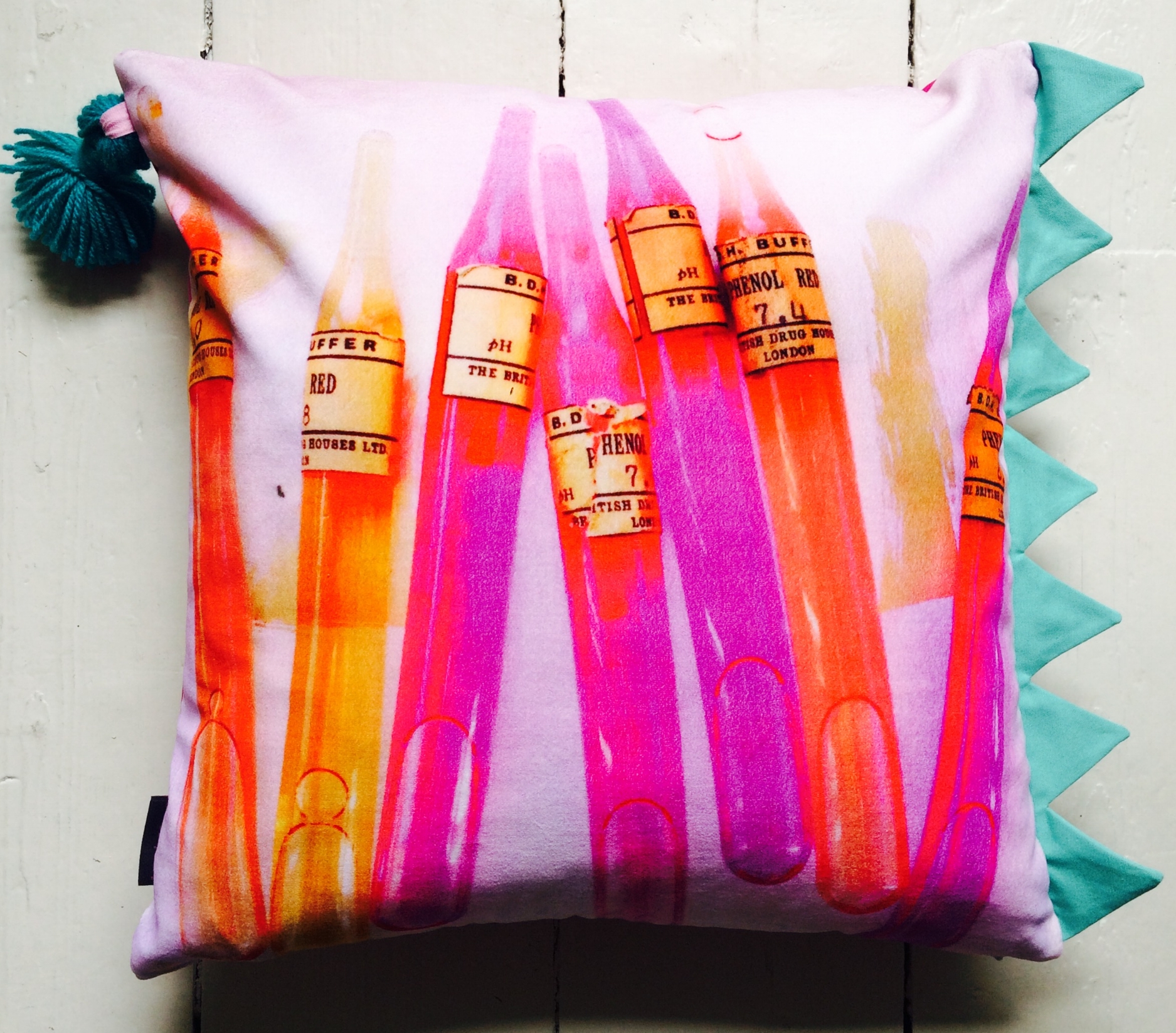 Pink Sundae Velvet Cushion , Lucy Tiffney £98