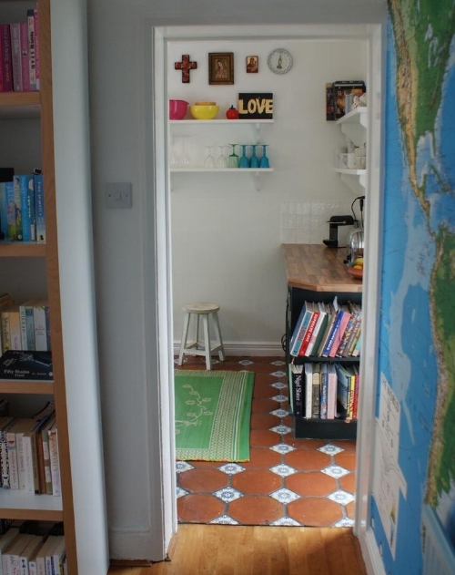 These are the shelves. Joe did not put these ones up. 