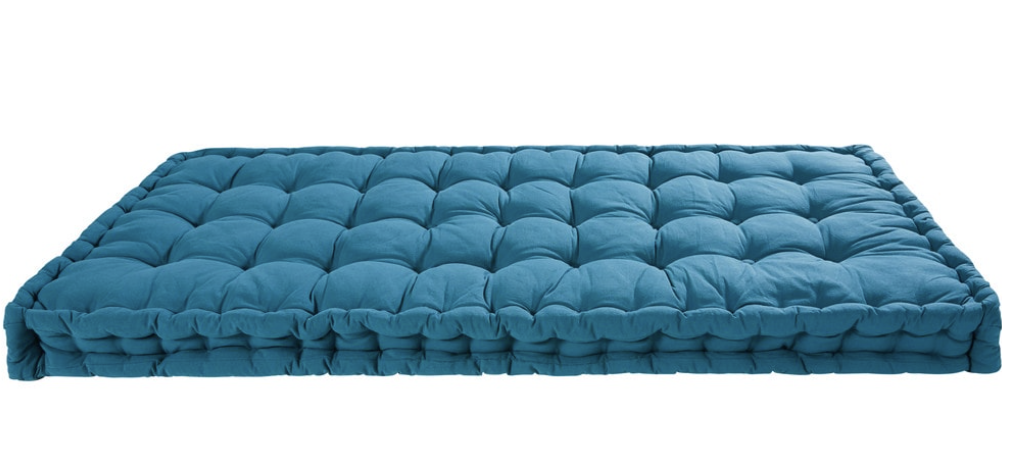 Petrol Blue Cotton Mattress , Maisons Du Monde £115