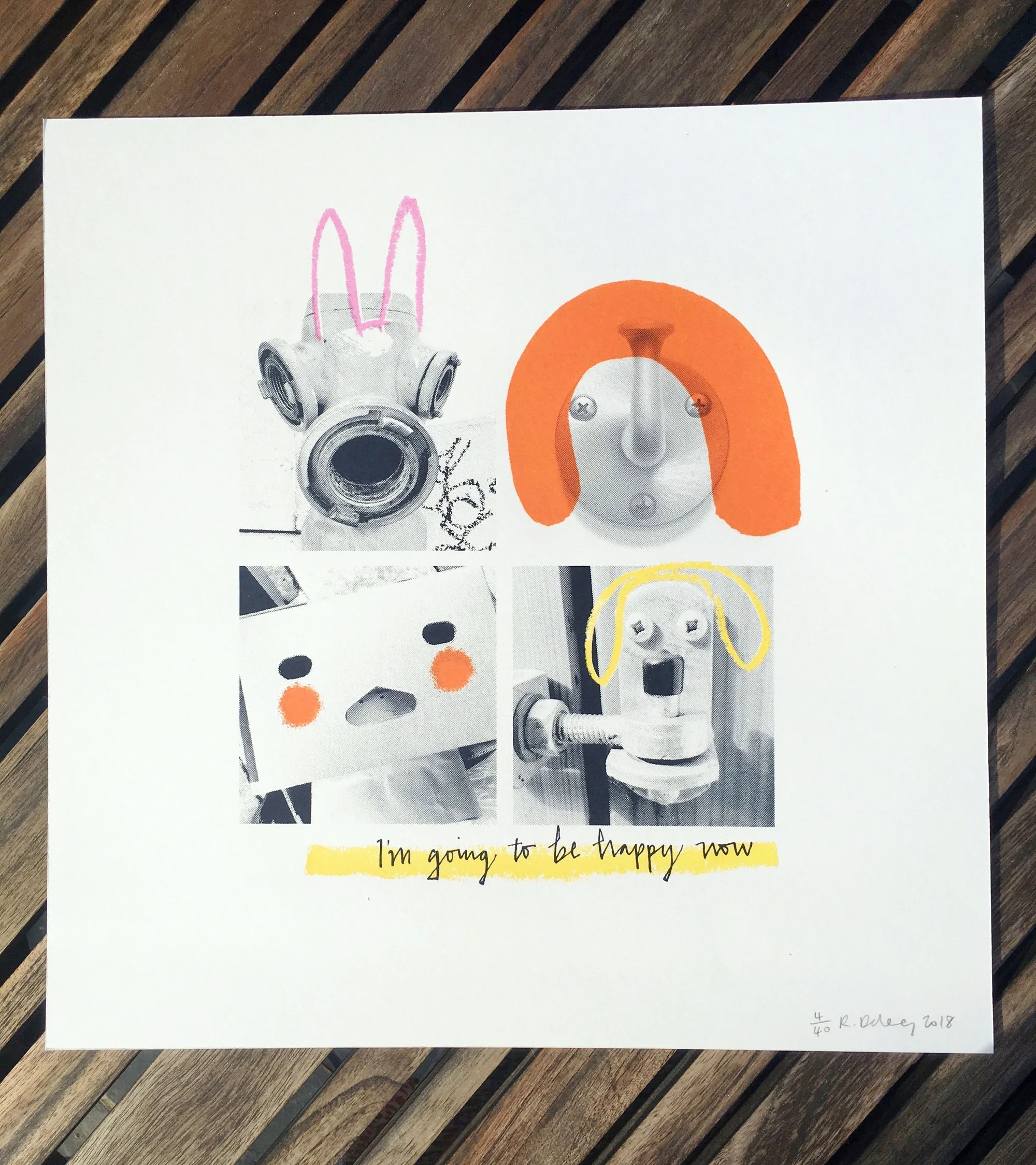 Happy Now Print - £25 Tictail, Romaine Delaney