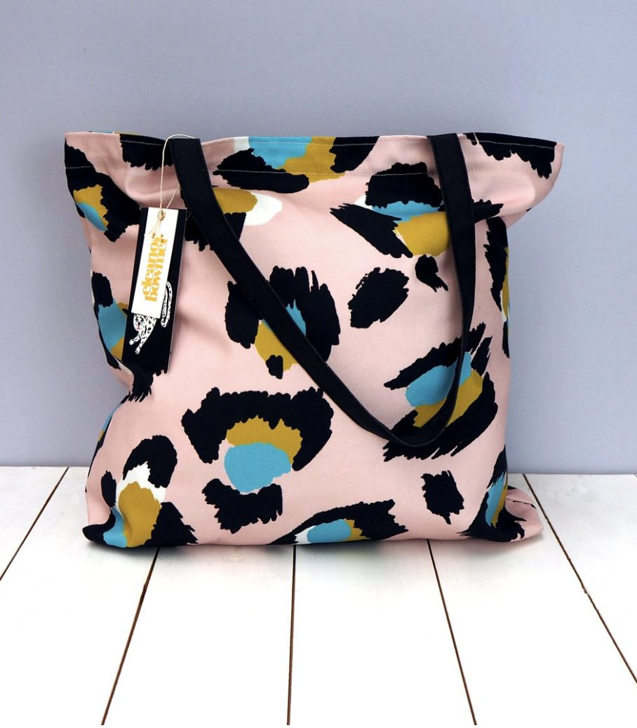Large Pink Leopard Print Tote Bag - £24 Eleanor Bowmer