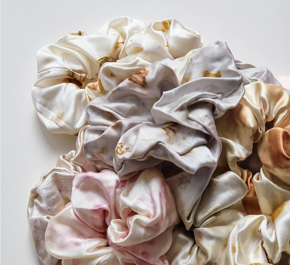 Petal Tie Dye Silk Scrunchie - Fleur By Ottilie, £20