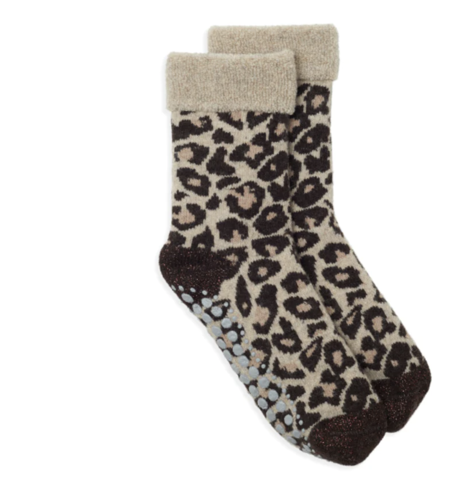 Leopard Print Slipper Socks - Wardrobe 44, £20