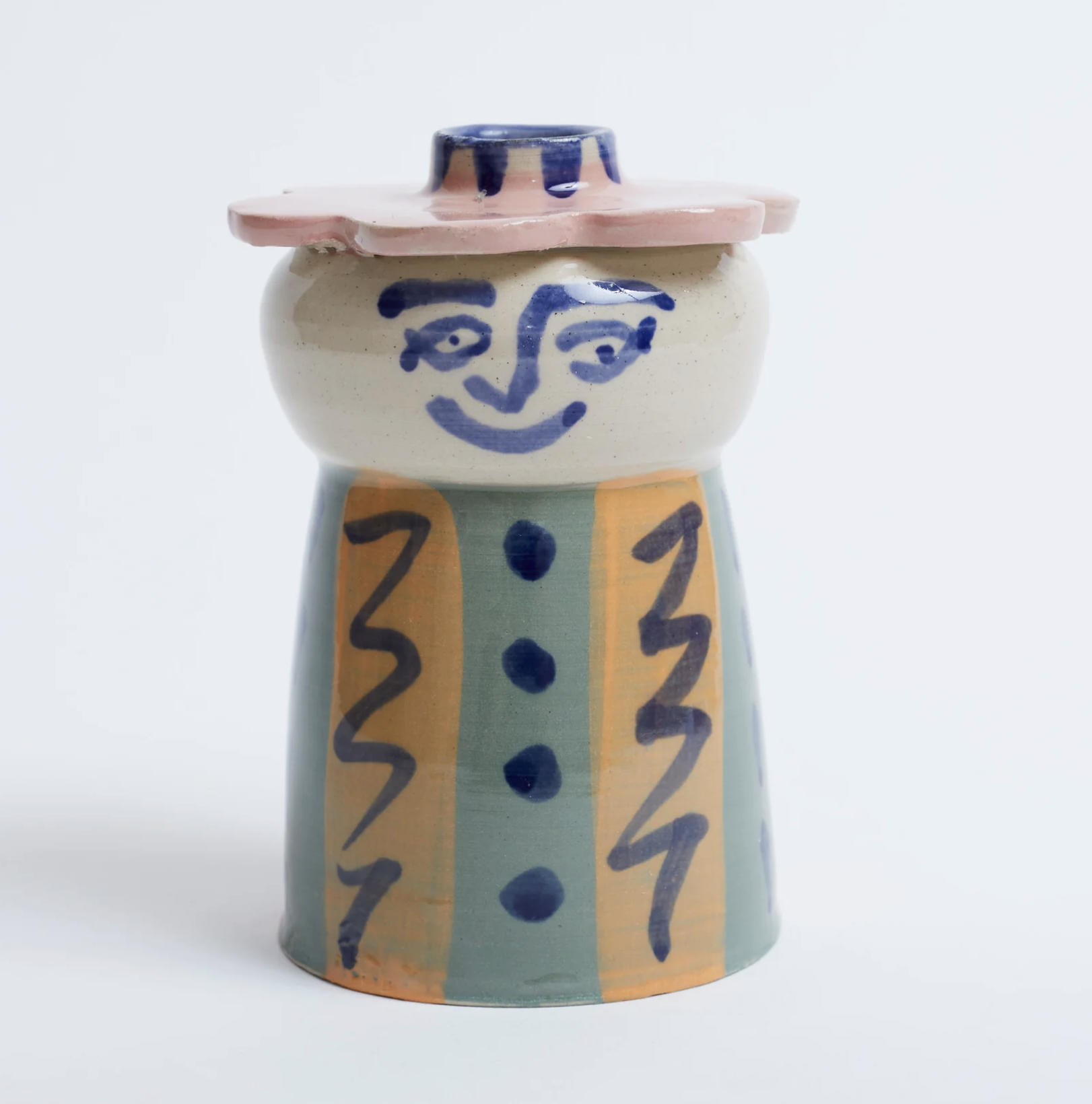 Sciacca Virdi Candle Holder - K S Creative Pottery, £50