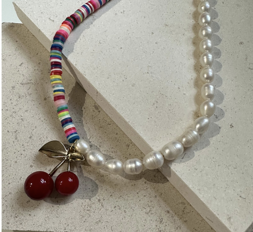 Cherry Necklace - To Sir With Love, £40