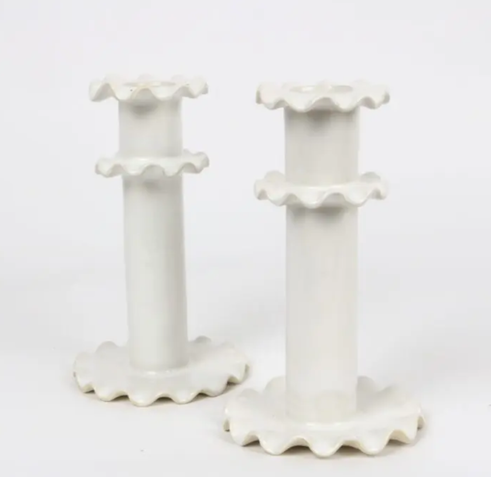 Frill Candle Holder - Grace Sisters, £45