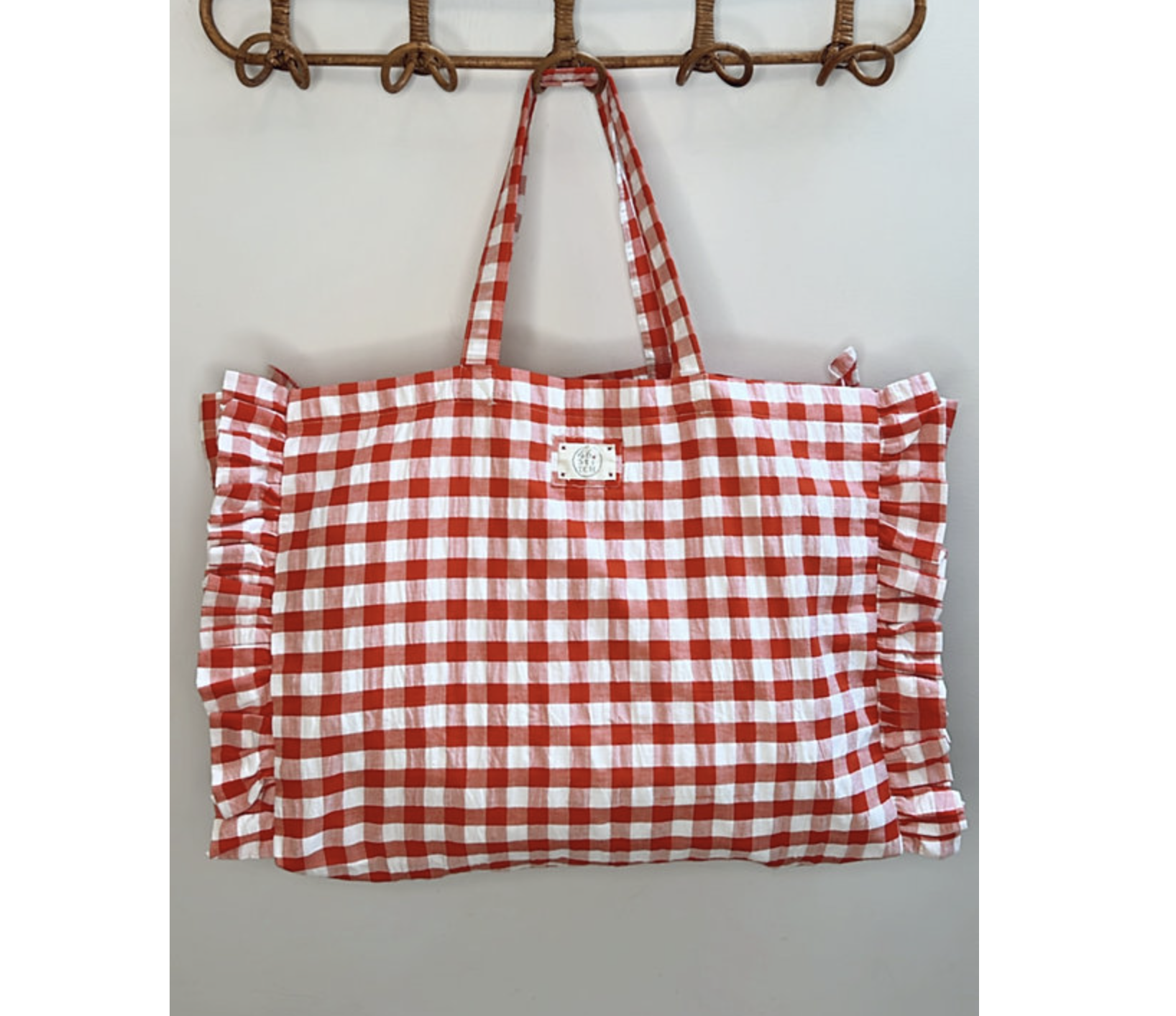 Gingham Cotton Bag - 46stitch, £39