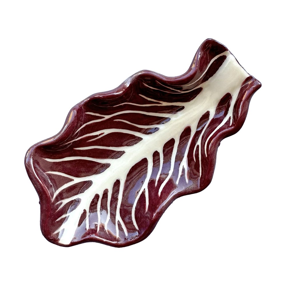 Ceramic Radicchio Leaf Dish - Minnie Mae Stott, £38.50