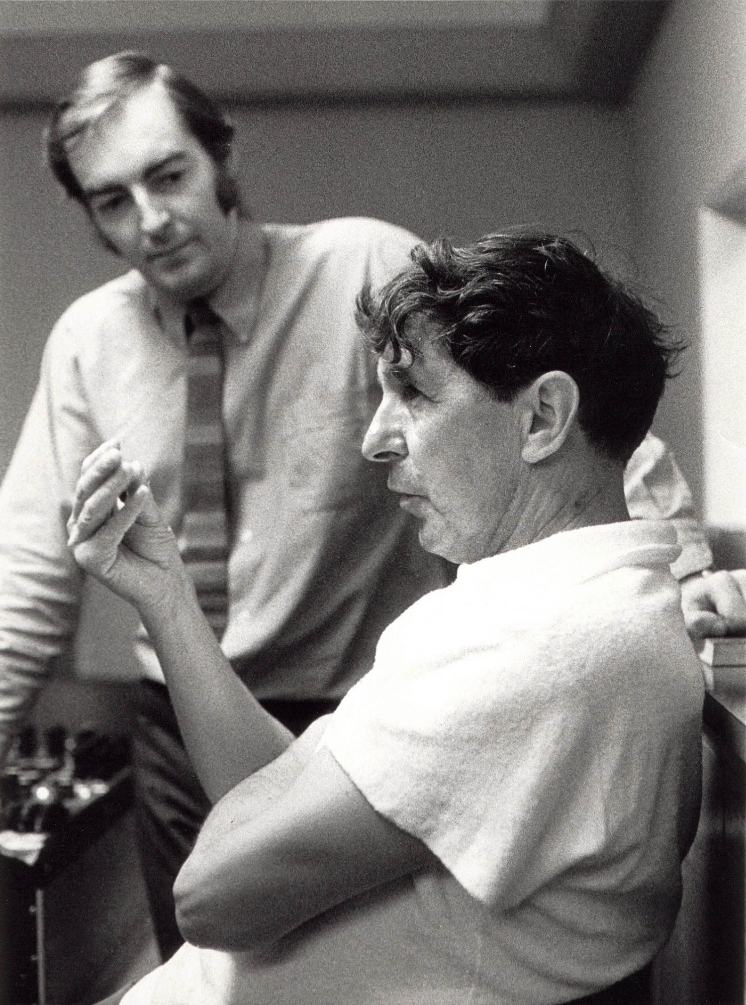 KEVIN WITH COMPOSER SIR MICHAEL TIPPETT IN 1970