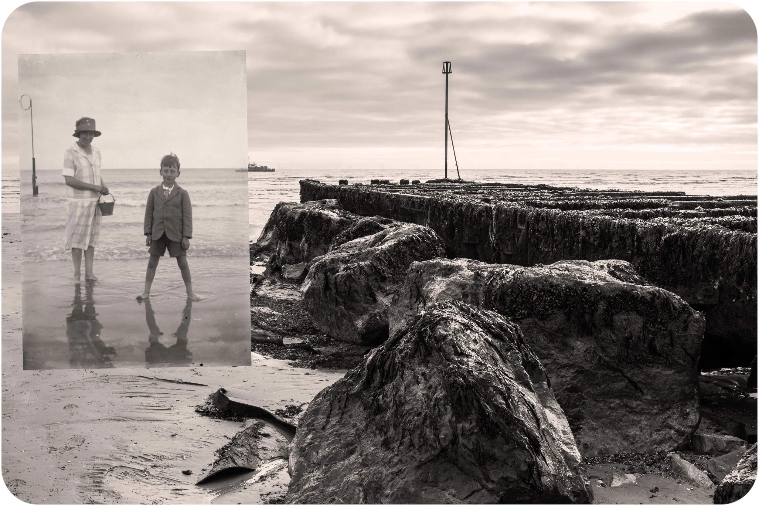 Rock Pooling. Lancing Beach. Sussex